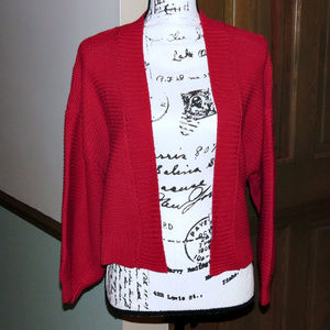 TIMING Red Open Cardigan - S - NWT